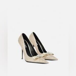 Versace Gianni Ribbon Crystal Pumps 110 mm